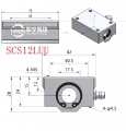 SCS12LUU直线轴承尺寸箱式直线轴承图纸