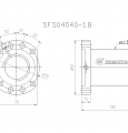 SFS04040-1.8滚珠丝杆螺母TBI品牌南京哈宁现货供应