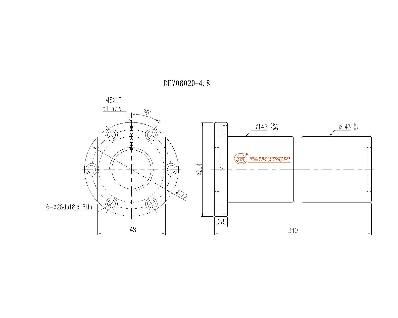 DFV08020-4.8滚珠丝杆螺母TBI品牌南京哈宁现货供应.jpg