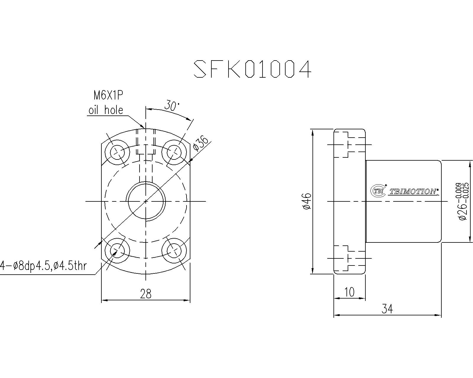 SFK01004滚珠丝杆螺母TBI品牌南京哈宁现货供应.jpg