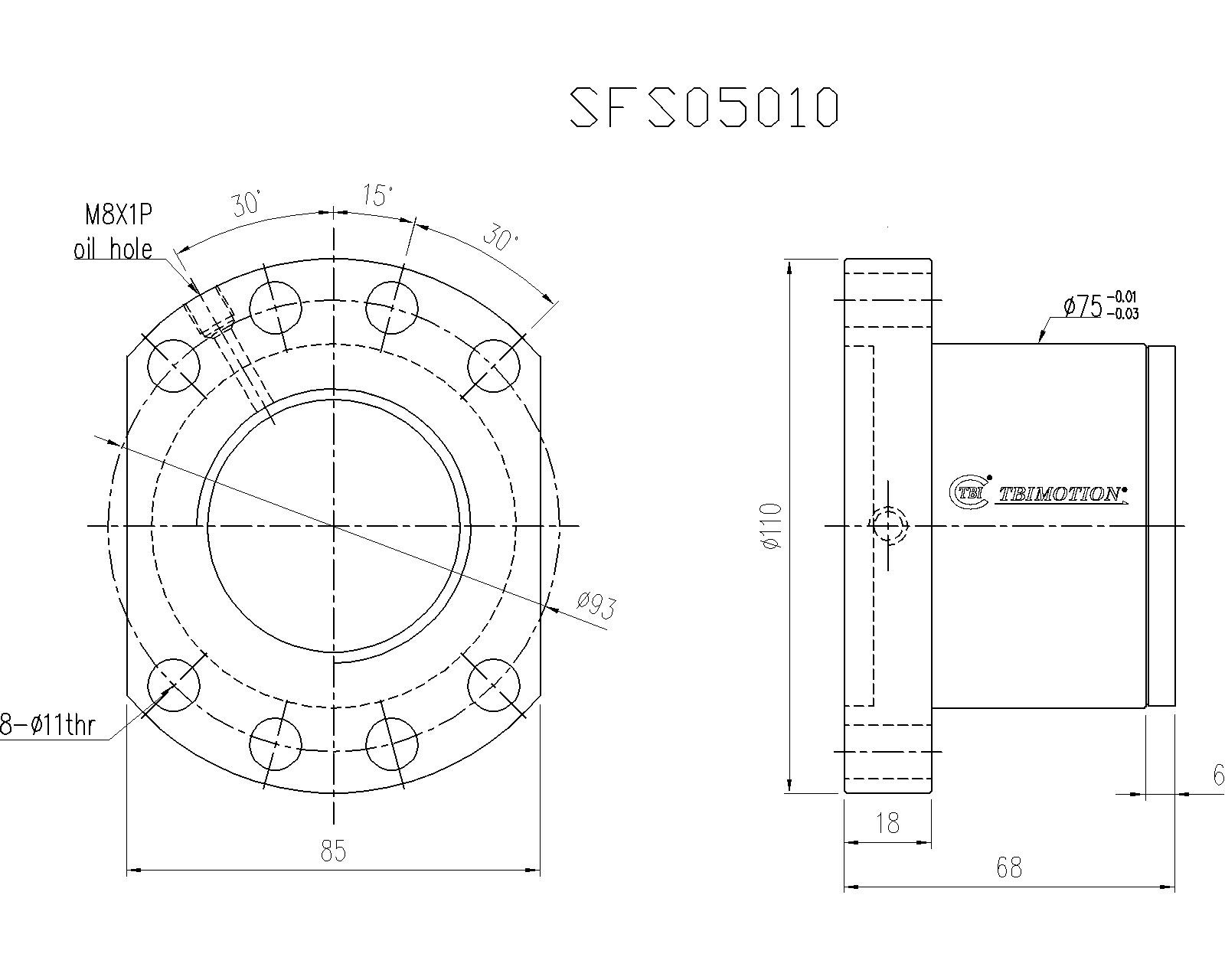 SFS05010-3.8滚珠丝杆螺母TBI品牌南京哈宁现货供应.jpg