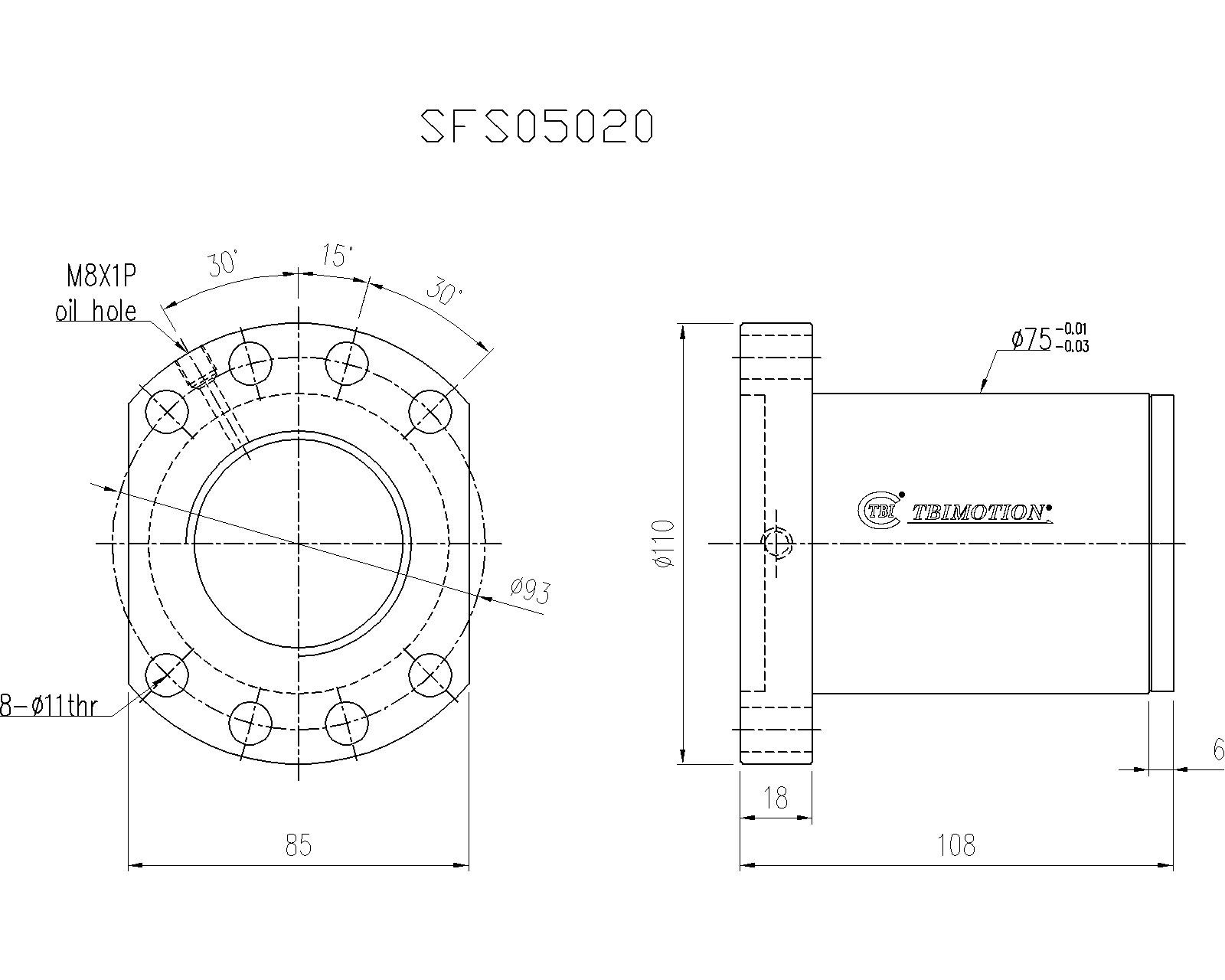 SFS05020-3.8滚珠丝杆螺母TBI品牌南京哈宁现货供应.jpg