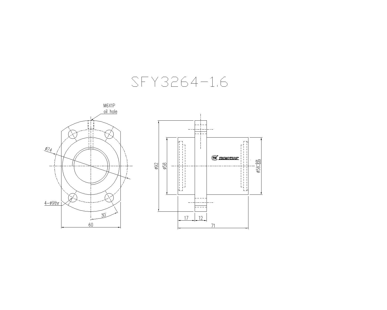 SFY03264-1.6滚珠丝杆螺母TBI品牌南京哈宁现货供应.jpg